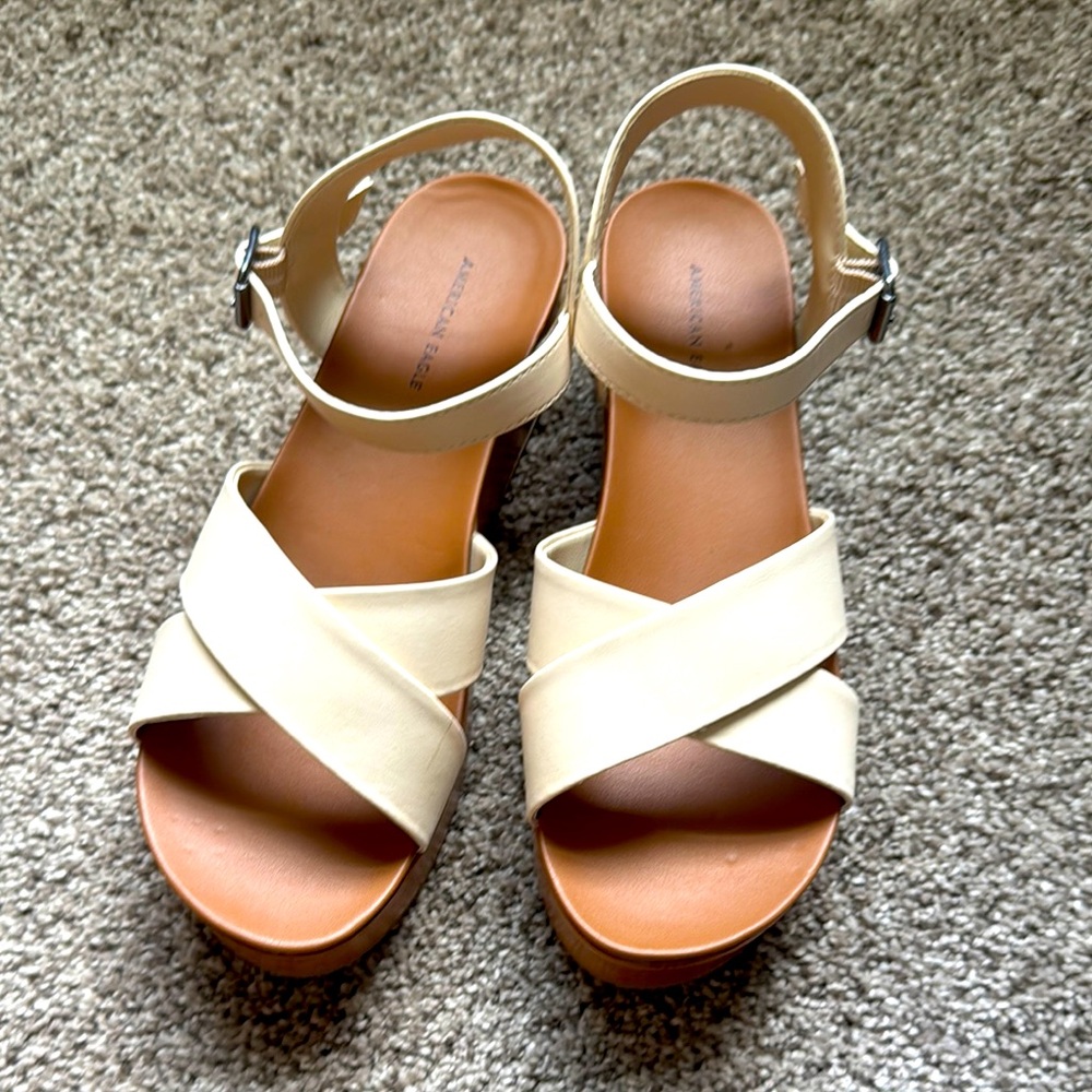 American eagle platform sandals
